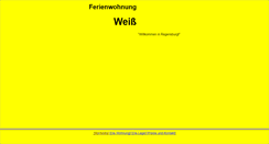 Desktop Screenshot of ferienwohnung-regensburg-weiss.de